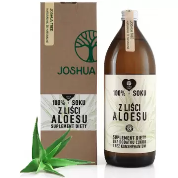 Joshua Tree Sok z liści Aloesu 1000ml Aloes z wit.C bez konserwantów i cukru - suplement diety