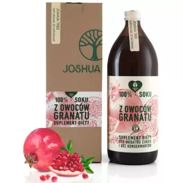 Joshua Tree Sok z owoców Granatu 1000ml Granat z wit.C bez konserwantów i cukru - suplement diety