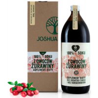 Joshua Tree Sok z owoców Żurawiny 1000ml Żurawina z wit.C bez konserwantów i cukru - suplement diety
