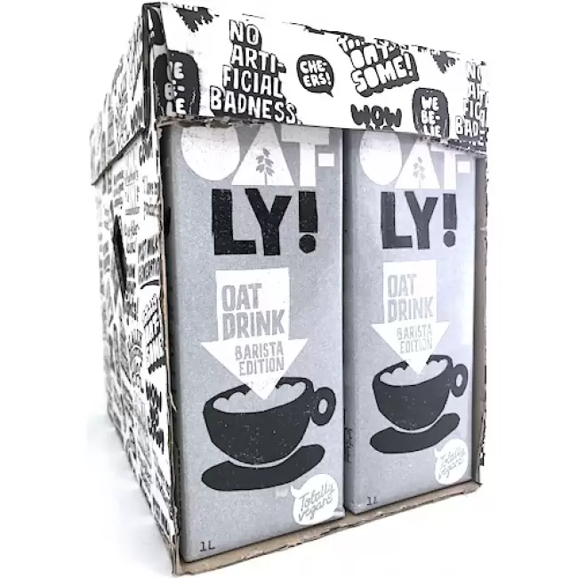 6 x OATLY napój owsiany Barista Edition 1l vege barmańskie bez laktozy i soi