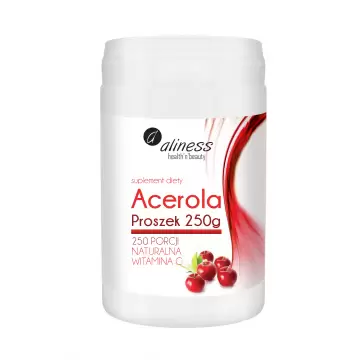 Aliness Acerola Witamina C proszek 250g - suplement diety