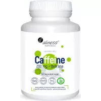 Aliness Anvition, Caffeine 200mg z guaraną 100kaps vege - suplement diety