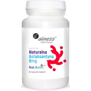 Aliness Astaksantyna naturalna 8mg 60kaps - suplement diety