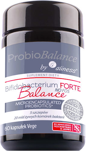 Aliness Bifidobacterium FORTE Balance 20mld CFU 60kaps vege - suplement diety