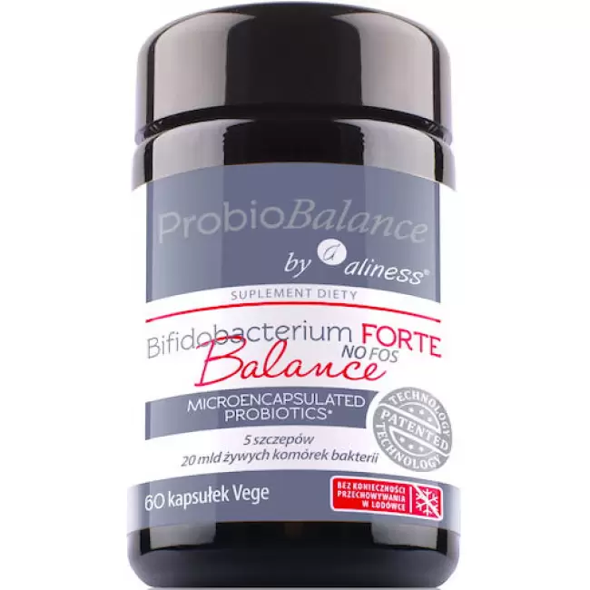 Aliness Bifidobacterium FORTE Balance 20mld CFU 60kaps vege - suplement diety