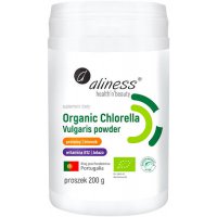 Aliness BIO Organic Chlorella Vulgaris 200g proszek - suplement diety Ekologiczna Algi
