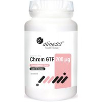 Aliness Chrom GTF Active Cr-Complex 200mcg 100tabs vege - suplement diety