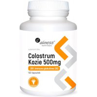 Aliness Colostrum kozie 500mg 28%(IG) 100kaps - suplement diety