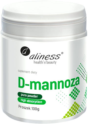 Aliness D-mannoza 100g proszek vege - suplement diety Układ moczowy Infekcje