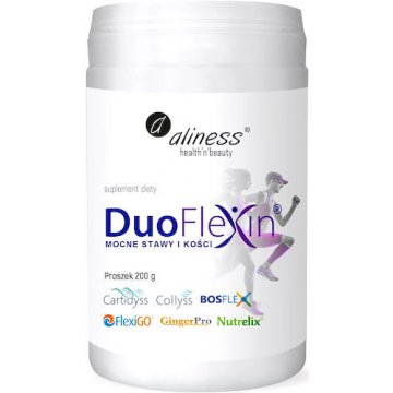 Aliness Duoflexin Kolagen 100% natural 200g proszek Mocne Stawy i Kości - suplement diety