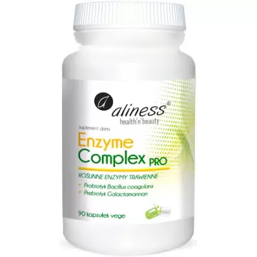 Aliness Enzyme Complex PRO 90kaps vege Enzymy Trawienne - suplement diety