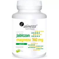 Aliness Jabłczan Magnezu 140mg z B6 vege 100kaps - suplement diety