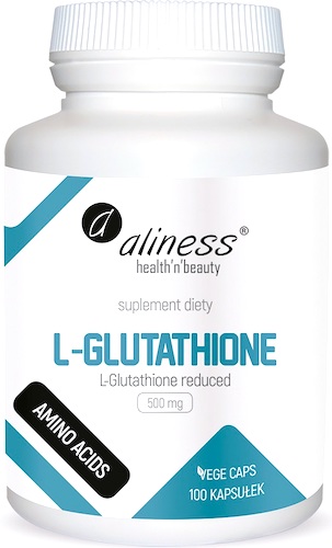 Aliness L-Glutathione 500mg 100kaps vege - suplement diety Glutation zredukowany
