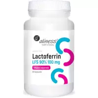 Aliness Lactoferrin LFS 90% Laktoferyna 100mg 30kaps - suplement diety