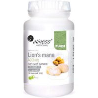Aliness Lion's Mane ekstrakt Soplówka Jeżowata 400mg 90kaps vege - suplement diety Pamięć, Koncentracja, Nerwy