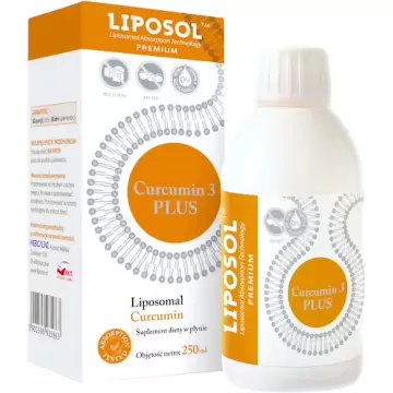 Aliness Liposol Curcumin C3 Plus Kurkumina Liposomalna ekstrakt 95% 170mg 250ml płyn - suplement diety Wątroba