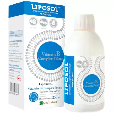 Aliness LIPOSOL Liposomalna witamina B Complex Folate 100%TM 250ml płyn - suplement diety