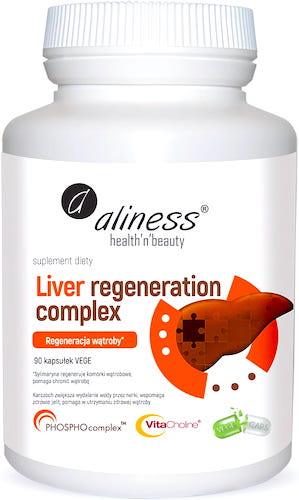 Aliness Liver regeneration complex vege 90kaps - suplement diety