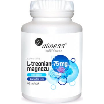 Aliness Magnez L-treonian 75mg 60tabs vege Organiczny Brain Booster - suplement diety