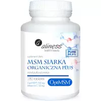 Aliness MSM Siarka Organiczna PLUS 180tab - suplement diety