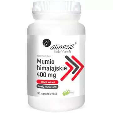 Aliness Mumio himalajskie 400mg 90kaps vege Shilajit - suplement diety
