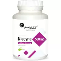 Aliness Niacyna 500mg 100kaps vege Kwas Nikotynowy Amid - suplement diety