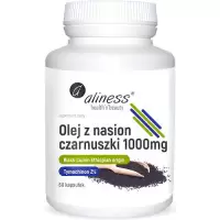 Aliness Olej z nasion czarnuszki 2% 1000mg 60kaps Black Cumin - suplement diety