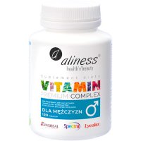 Aliness Premium Vitamin Complex dla mężczyzn 120kaps vege - suplement diety Witaminy i Minerały