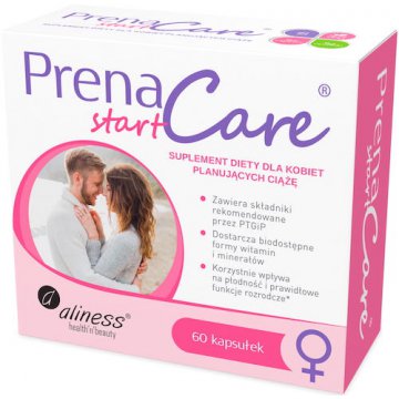Aliness PrenaCare START dla Kobiet planujących ciążę 60kaps vege - suplement diety Witaminy, Libido