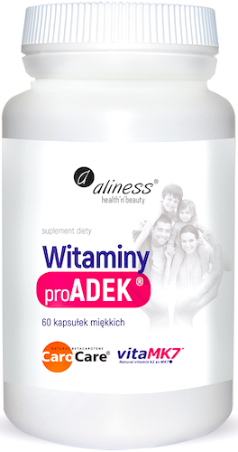 Aliness Proadek Witaminy Ad3ek2 60kaps Suplement Diety