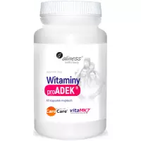 Aliness ProADEK Witaminy A+D3+E+K2 60kaps - suplement diety