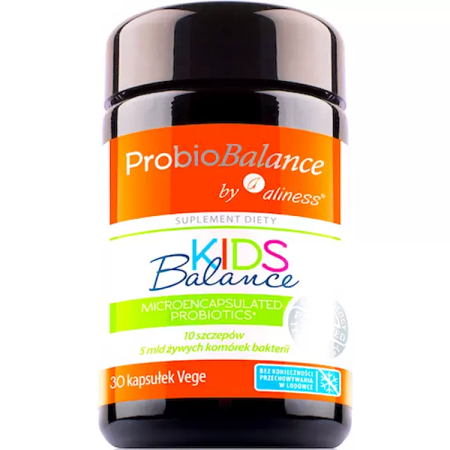 Aliness ProbioBALANCE KIDS Balance 5mld CFU 30kaps vege - suplement diety