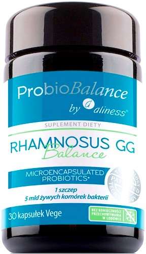 Aliness ProbioBALANCE Rhamnosus GG Balance 5mld CFU 30kaps vege - suplement diety Probiotyk 