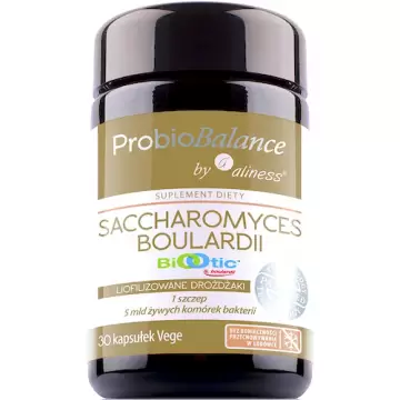 Aliness ProbioBALANCE Saccharomyces Boulardi 5mld CFU 30kaps vege - suplement diety