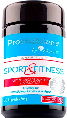 Aliness ProbioBALANCE Sport&Fitness Balance 30mld CFU 30kaps vege - suplement diety
