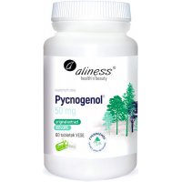 Aliness Pycnogenol extract 65% 50mg 60kaps vege - suplement diety OPC ekstrakt z kory sosny