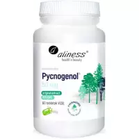 Aliness Pycnogenol extract 65% 50mg 60kaps vege - suplement diety OPC ekstrakt z kory sosny