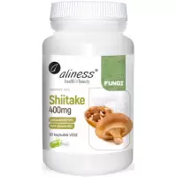 Aliness Shiitake ekstrakt 400mg 90kaps vege - suplement diety Cholesterol, Ciśnienie