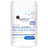 Aliness Siarka Organiczna OptiMSM proszek 250g - suplement diety