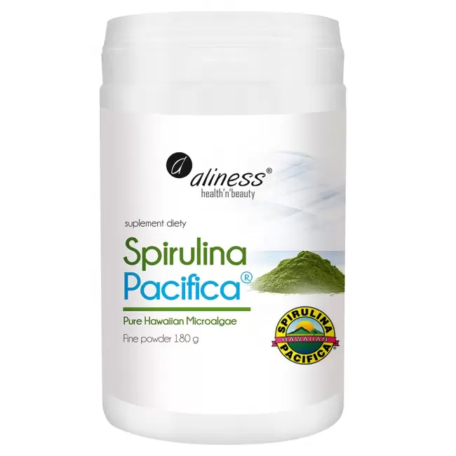 Aliness Spirulina Pacifica 180g proszek - suplement diety