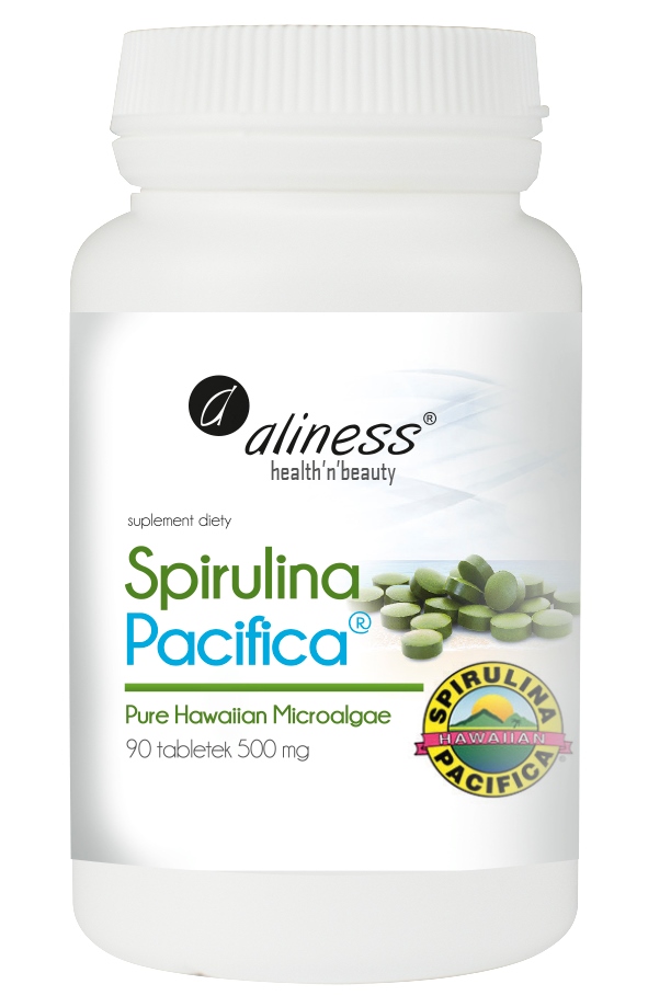 Aliness Spirulina Pacifica 500mg 90tab - suplement diety