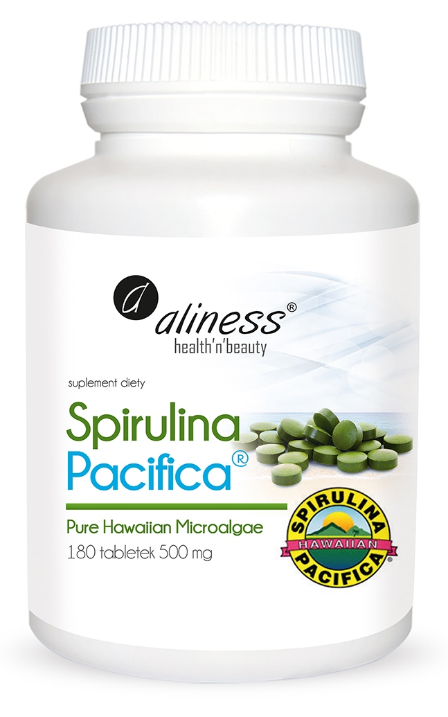 Aliness Spirulina Pacifica 500mg 180tab - suplement diety