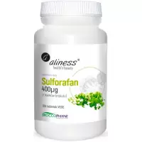 Aliness Sulforafan z kiełków brokułu 400mcg 100tab vege - suplement diety