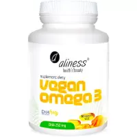 Aliness Vegan Omega 3 DHA 250mg 60kaps vege - suplement diety