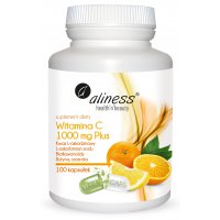 Aliness Witamina C 1000mcg Plus 100kaps vege Buforowana - suplement diety