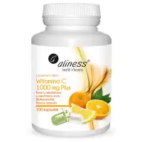 Aliness Witamina C 1000mcg Plus 100kaps vege Buforowana - suplement diety