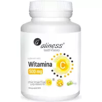 Aliness Witamina C 500mg Microactive 12h 100kaps vege Długouwalniająca - suplement diety