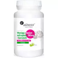 Aliness Wyciąg z nasion ostropestu 190mg + karczoch vege 100kaps - suplement diety