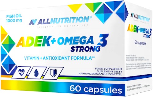 Allnutrition ADEK + Omega-3 Strong 60kaps - suplement diety