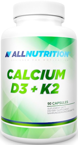 Allnutrition Calcium D3 + K2 90kaps - suplement diety